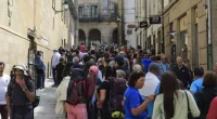  «Invasión» de peregrinos un verano más en Santiago