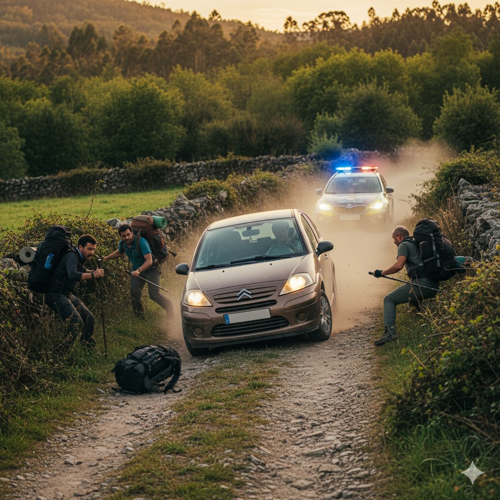 Persecución en Poio