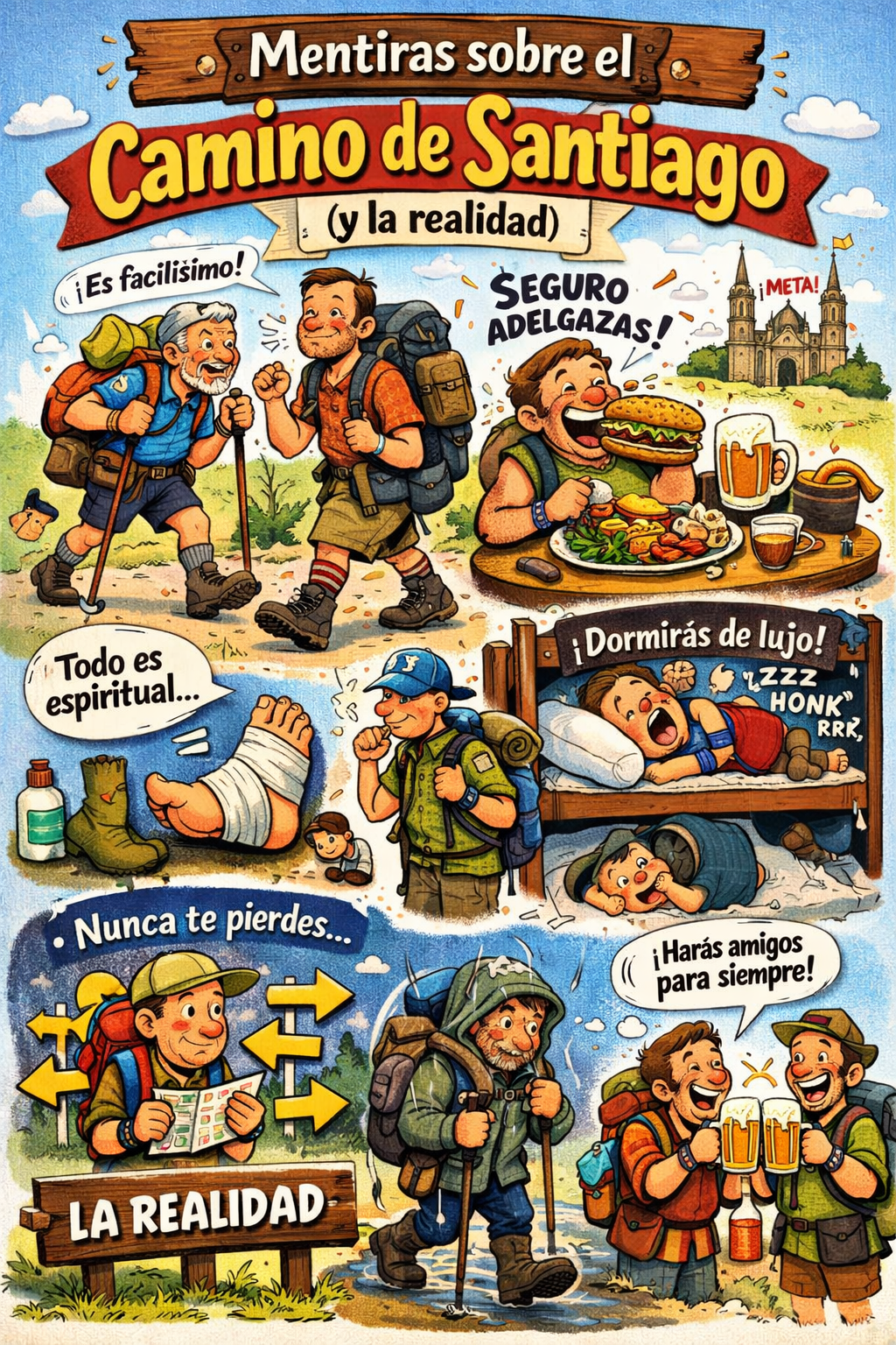 Mentiras típicas sobre el Camino de Santiago