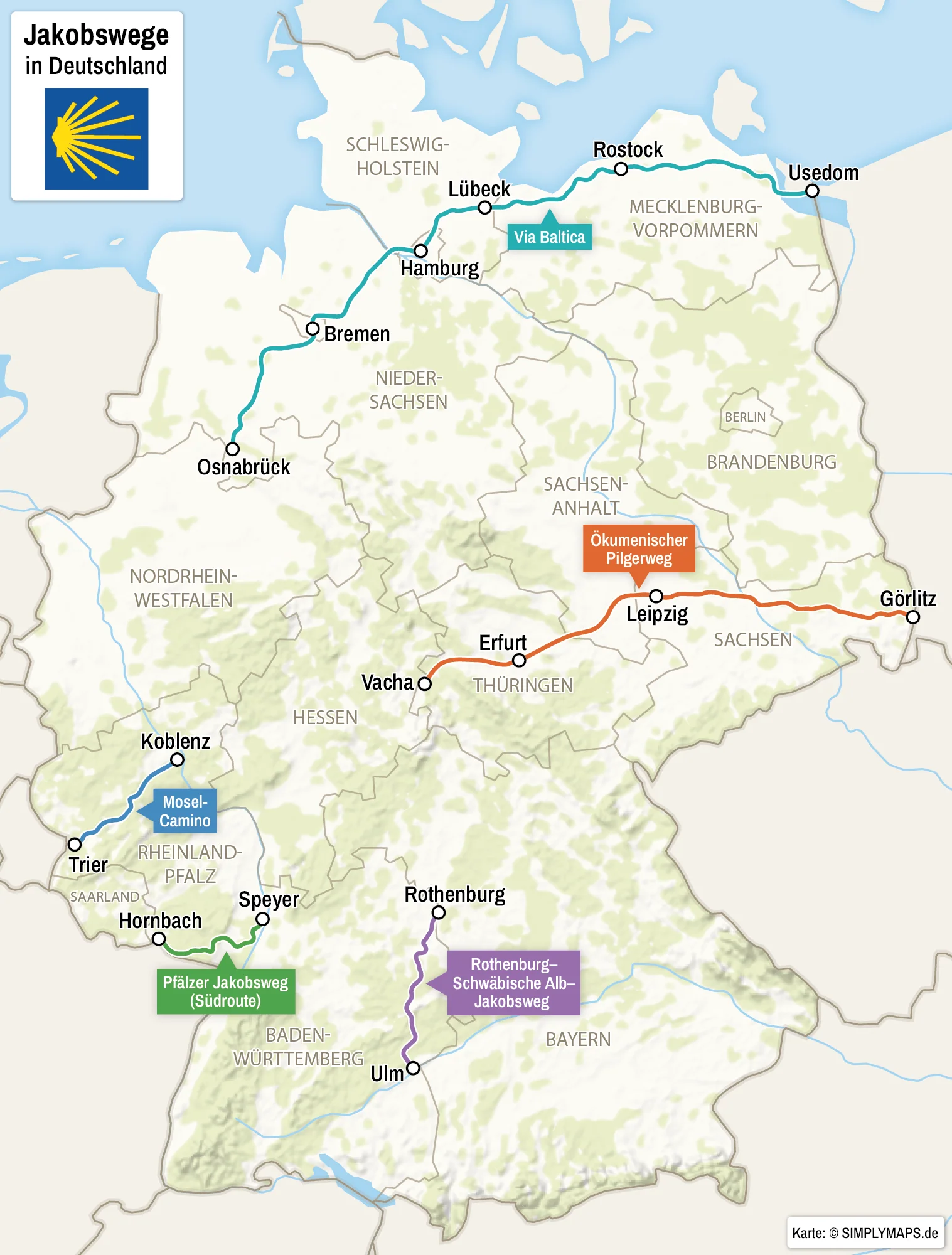 Der Jakobsweg in Deutschland