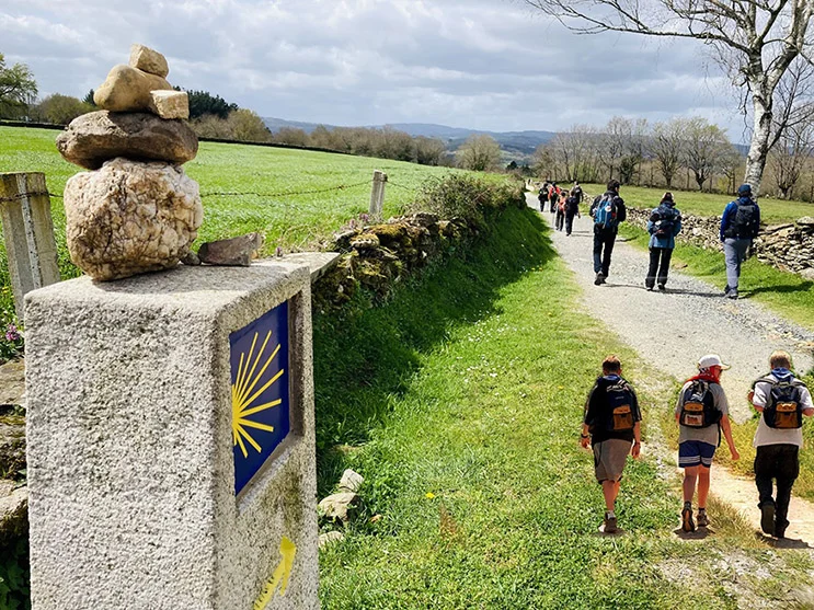 Camino Santiago peregrinos