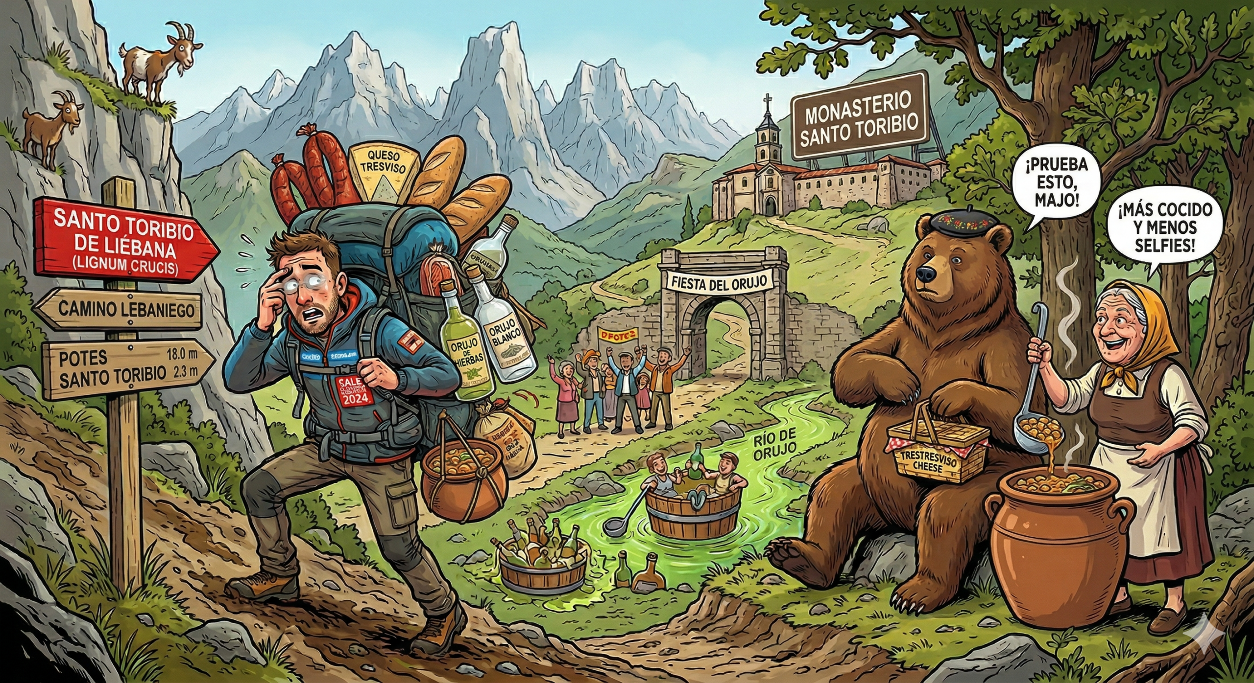 Sobreviviendo al Camino Lebaniego entre Osos, Cocido y Orujo