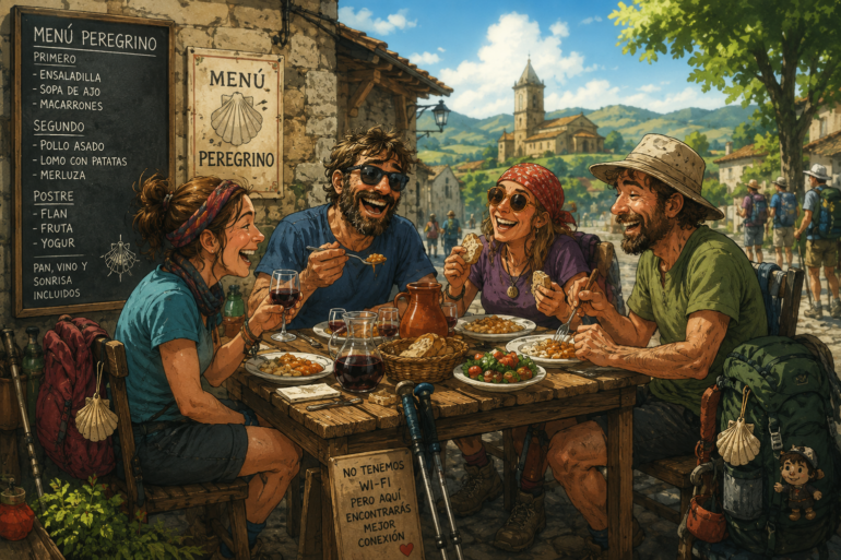 menú del peregrino
