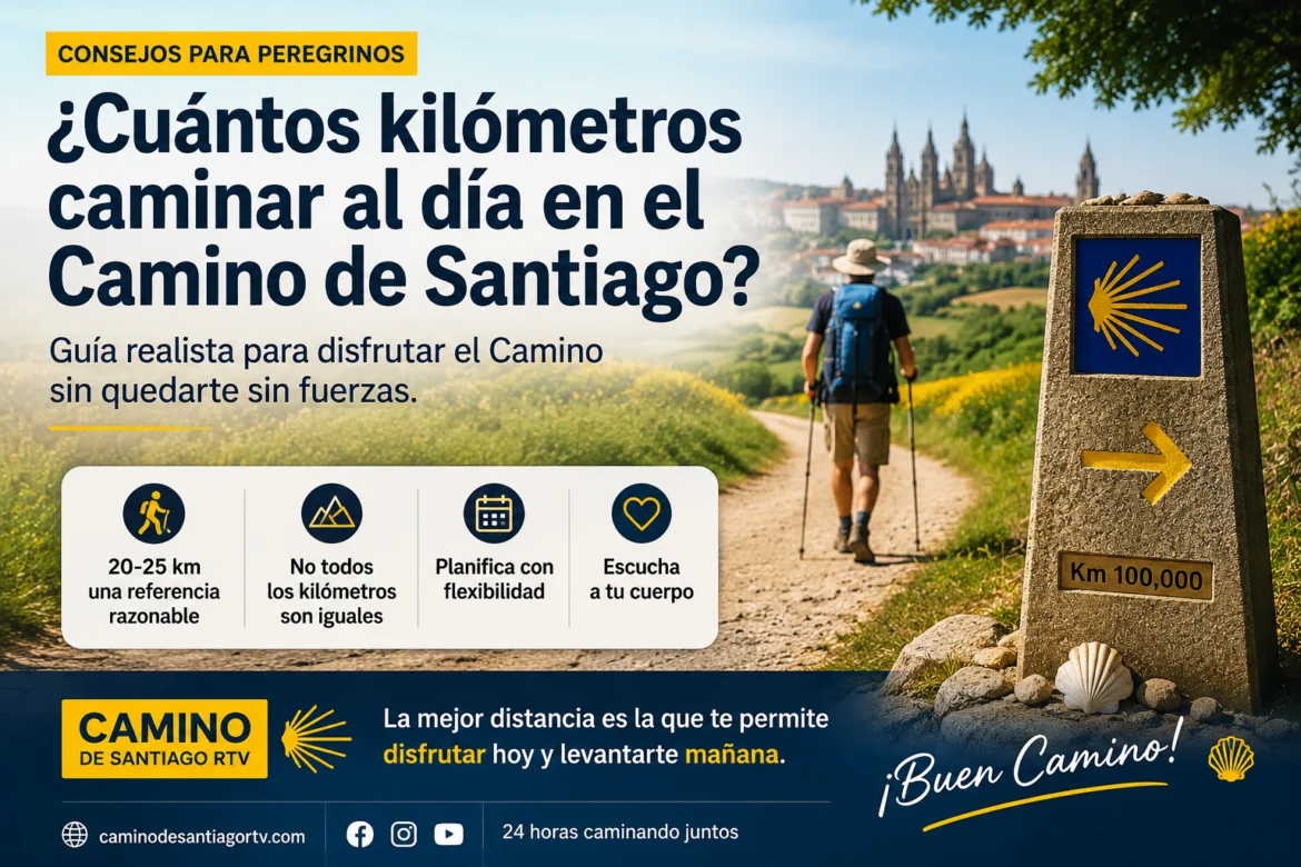 Quants quilòmetres caminar al dia al Camí de Sant Jaume?