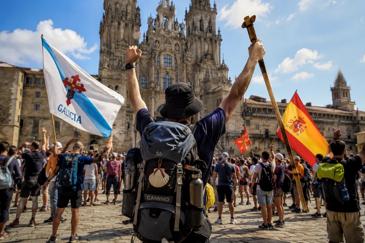 Pilgrims Caught in Santiago's Political Crossfire