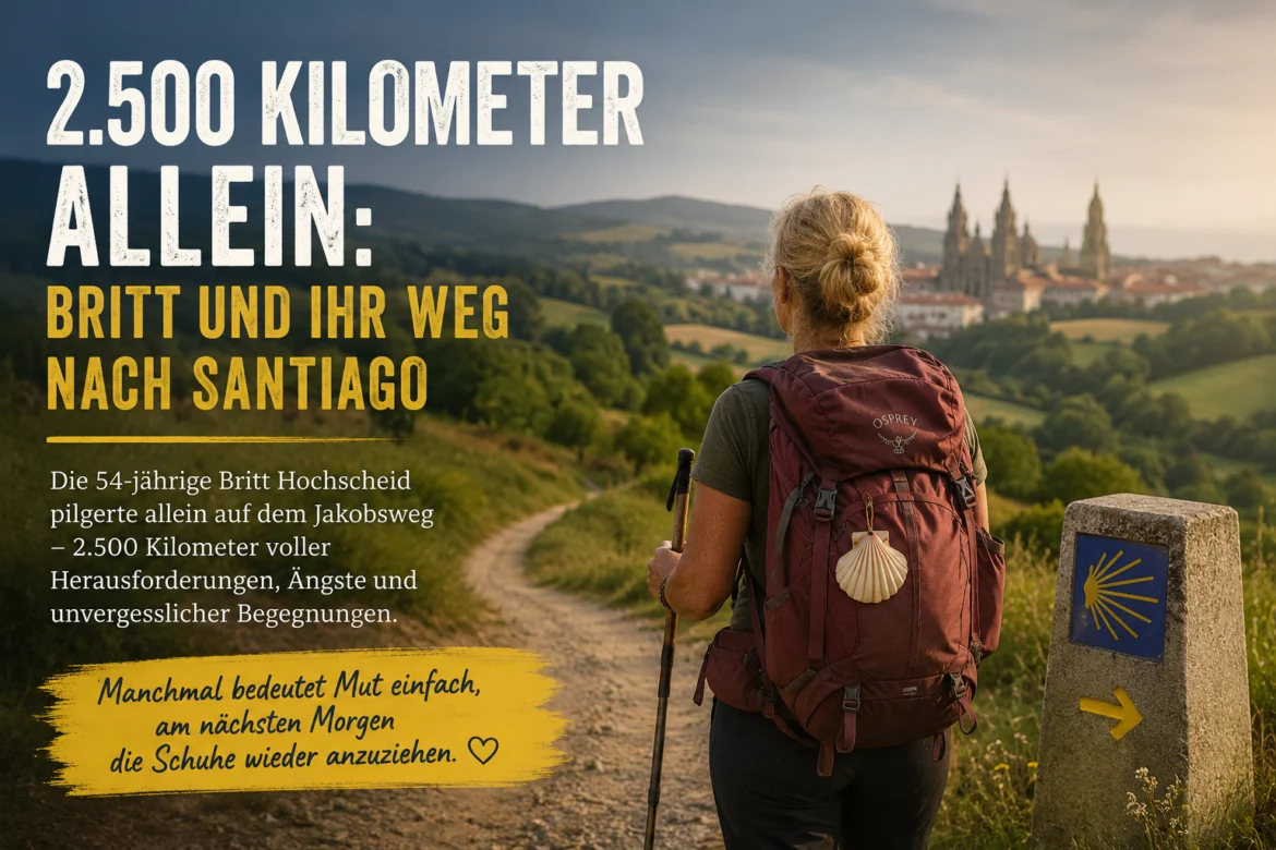 2.500 chilometri allein: Britt und ihr Weg nach Santiago