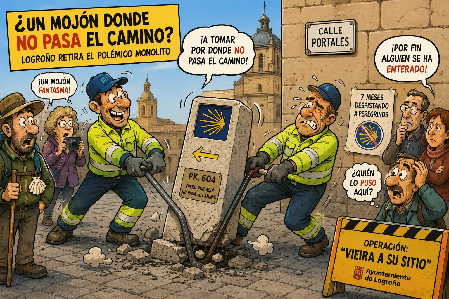 A qui se li acut posar una fita on no passa el Camí?