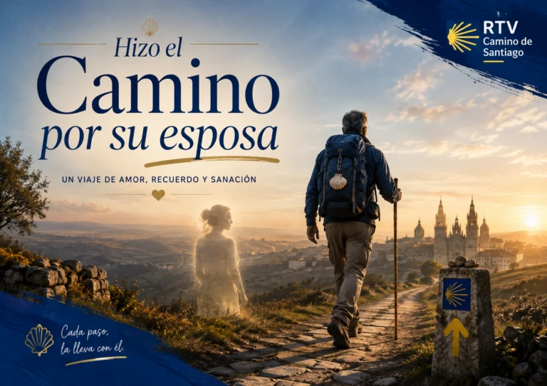 Hizo el Camino seis veces, pero este fue por su esposa fallecida