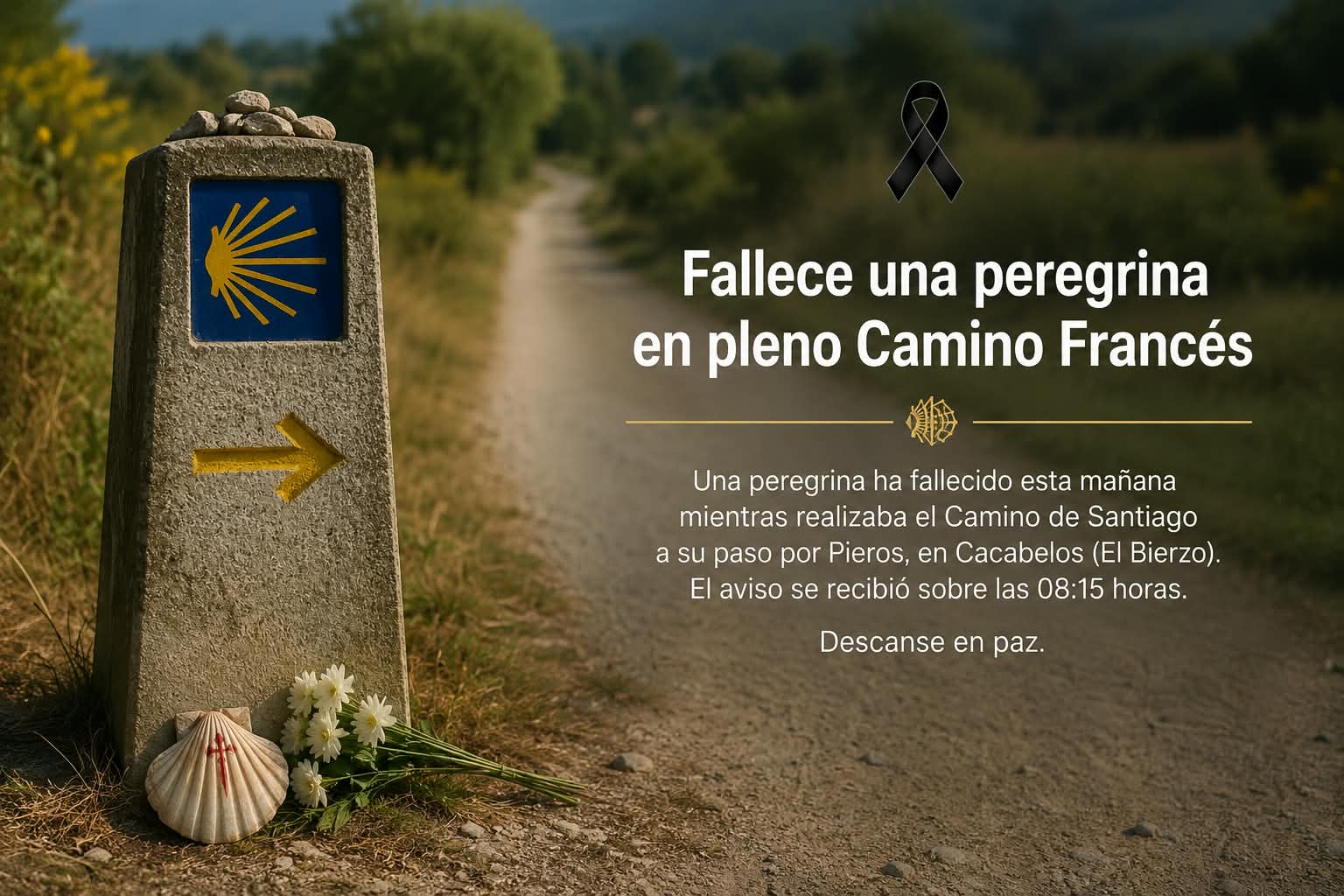 🚨 Fallece una peregrina en el Camino Francés