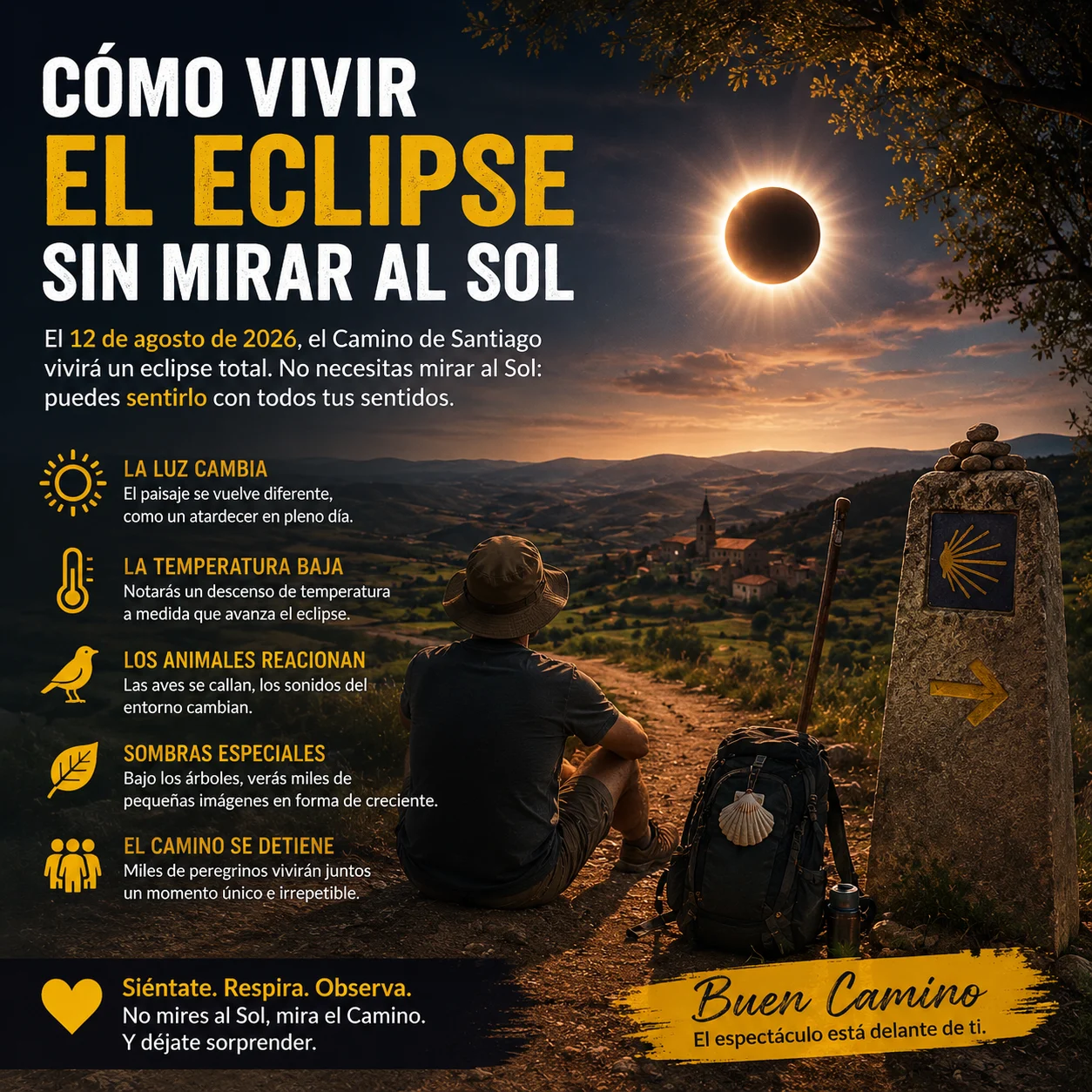 Com viure l'eclipsi sense mirar el Sol