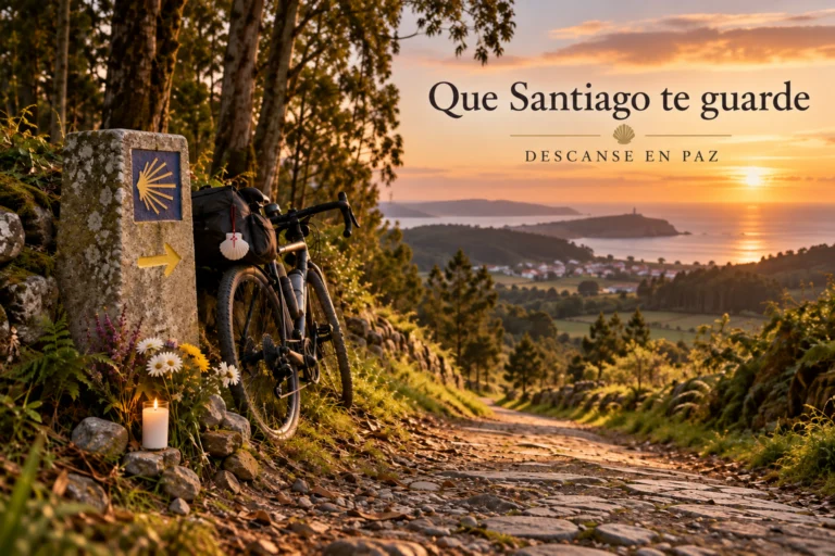 Muere un peregrino en bicicleta mientras hacía el Camino a Fisterra