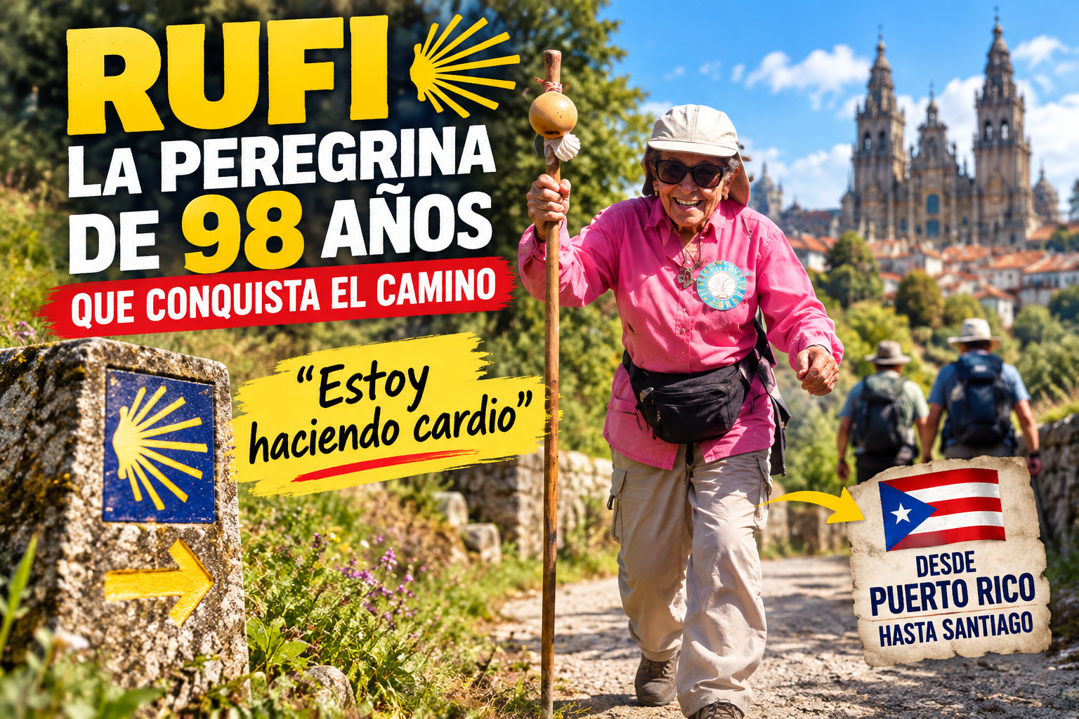 Rufi, la peregrina de 98 años que conquista el Camino