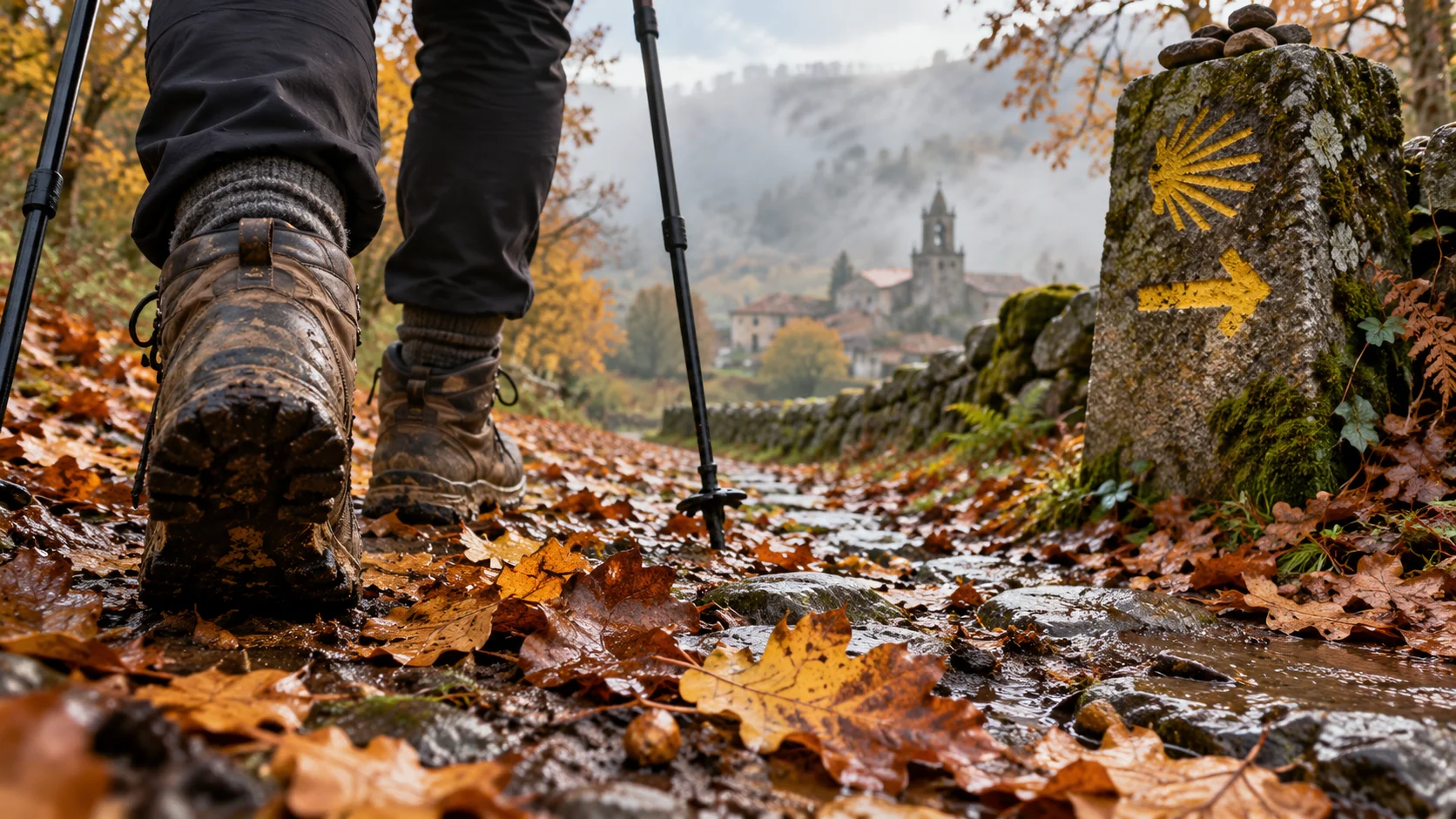Der Herbst ist die beste Zeit für den Jakobsweg