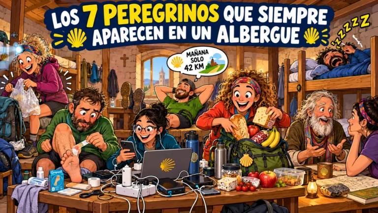 Los 7 peregrinos que siempre aparecen en un albergue