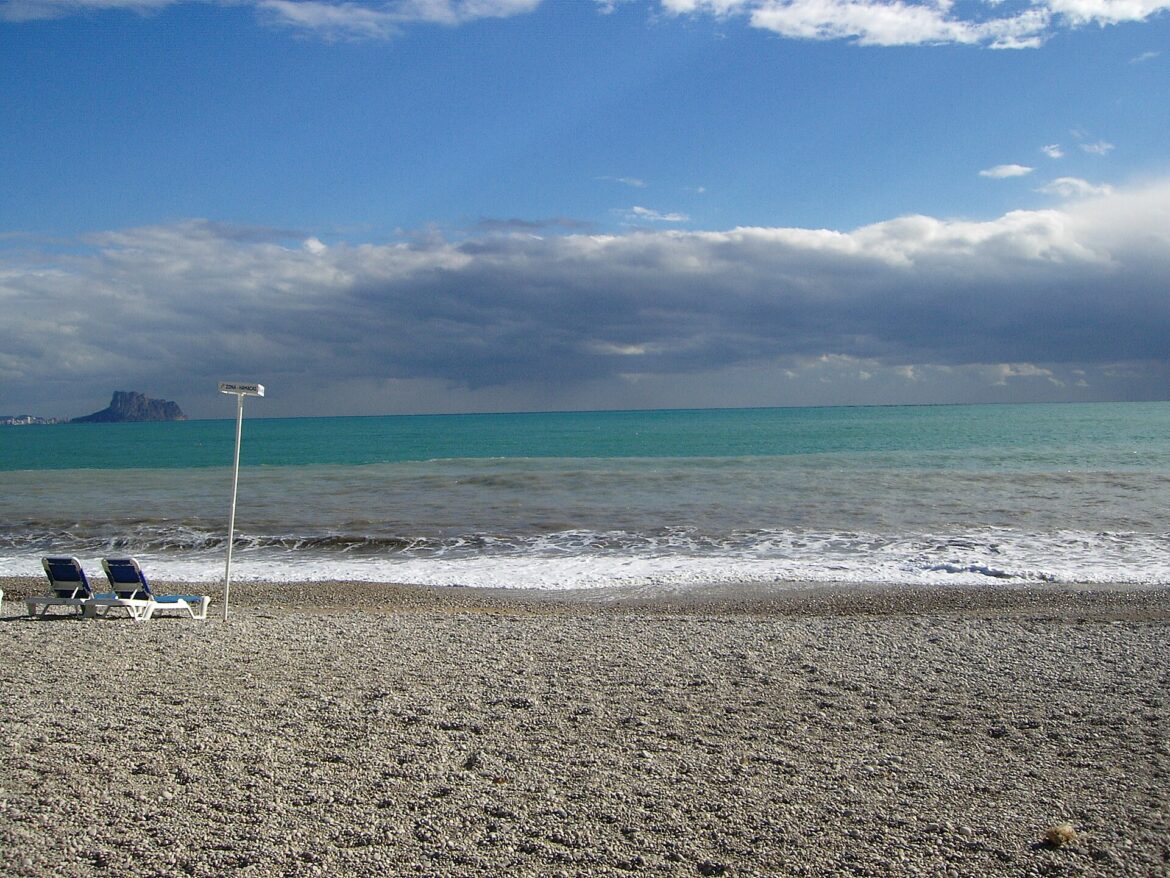 Playa del Racó de l'Albir, en l'Alfàs del Pi (Alicante)