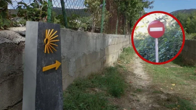 La señal que desconcierta a los peregrinos