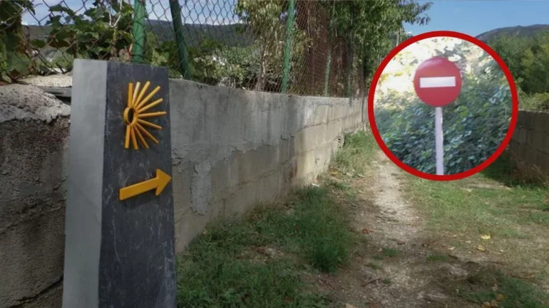 La señal que desconcierta a los peregrinos
