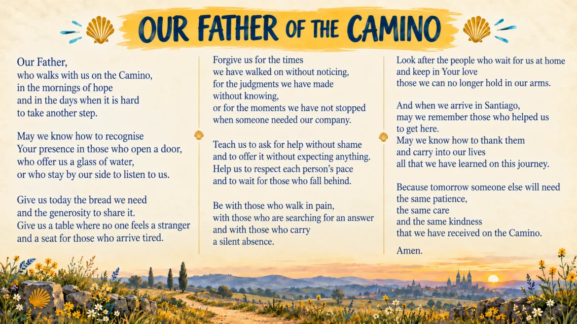 Unser Vater des Camino: ein Gebet für diejenigen, die gehen