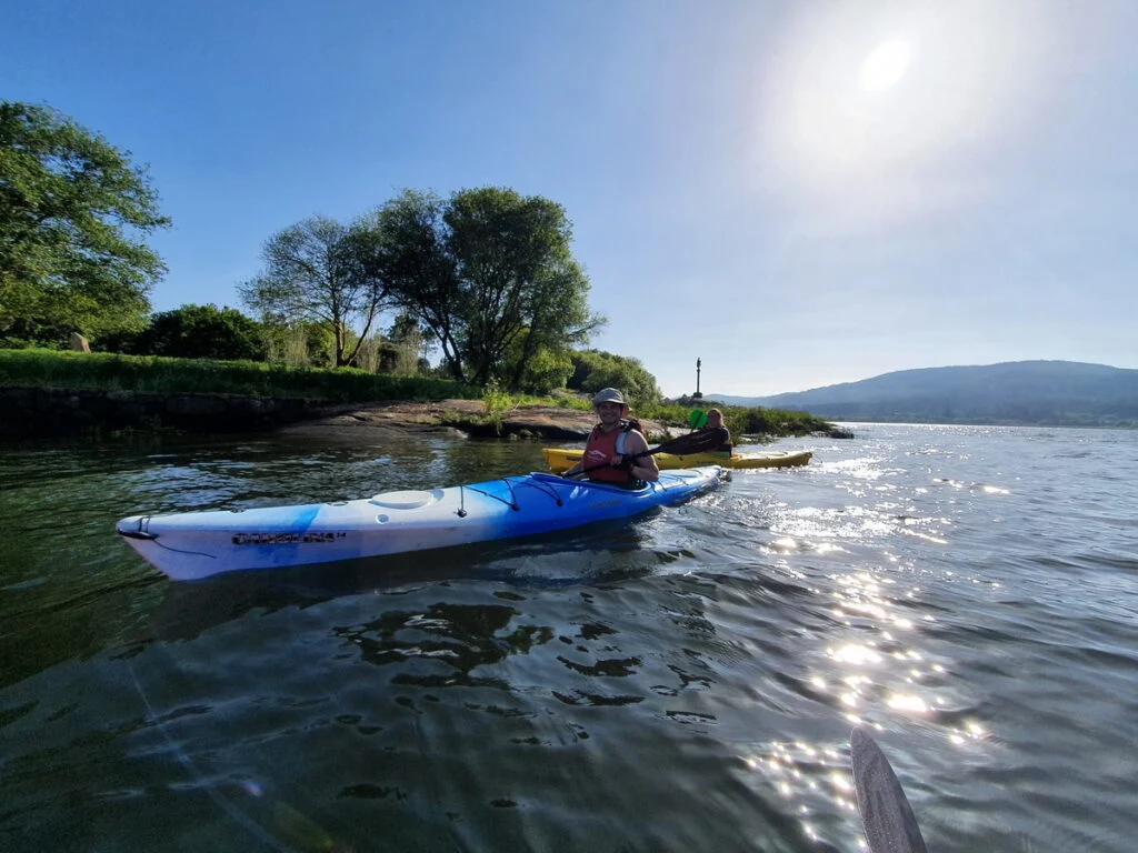 Kayak Ulla river Calm water section Vilarello river beach to Catoira 4 1024×768