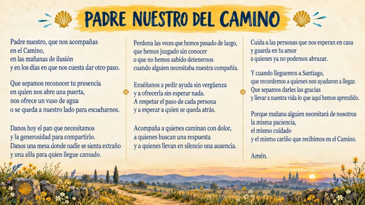 Unser Vater des Camino: ein Gebet für diejenigen, die gehen
