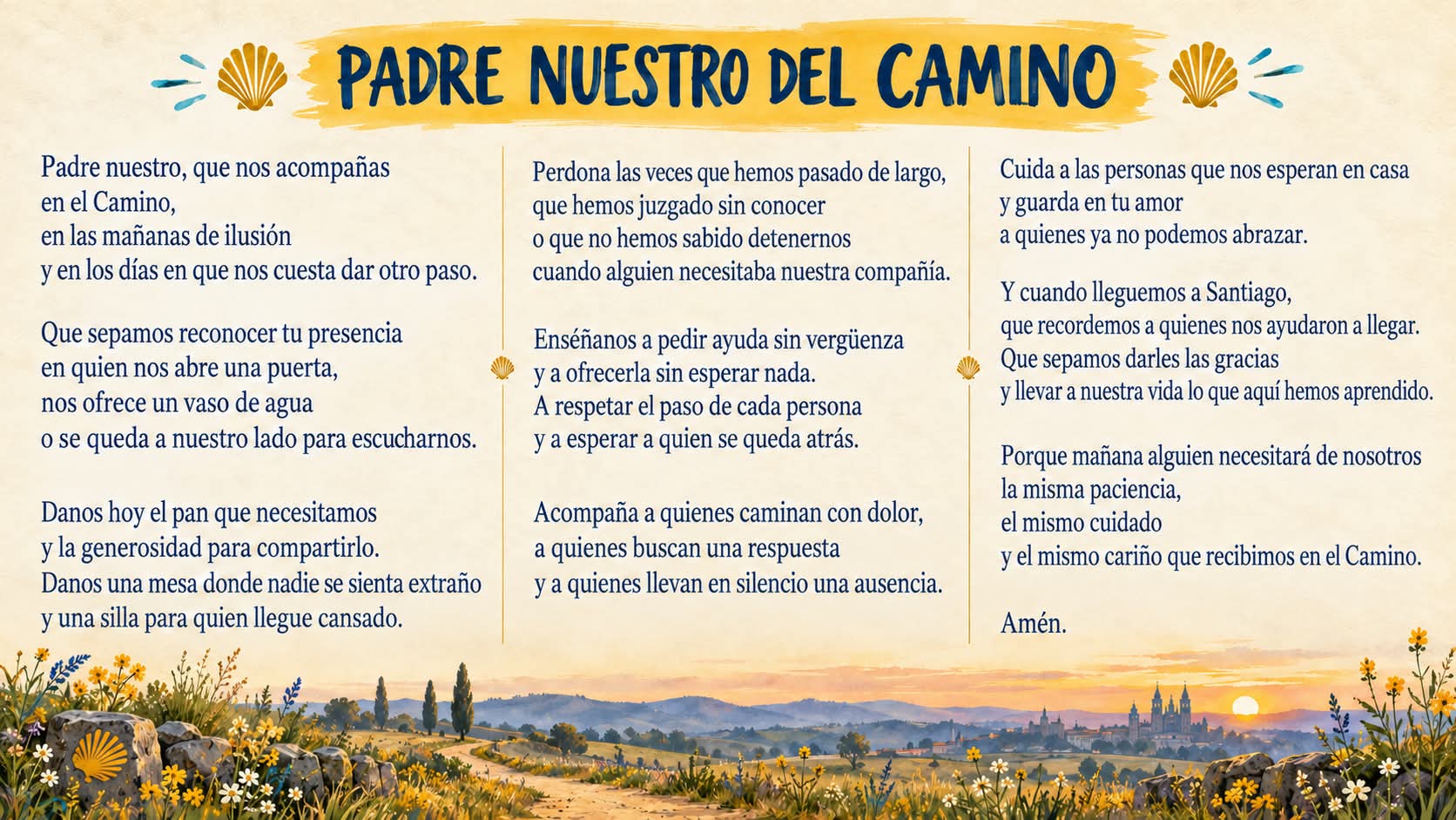 Padre Nuestro del Camino: una oración para quien camina