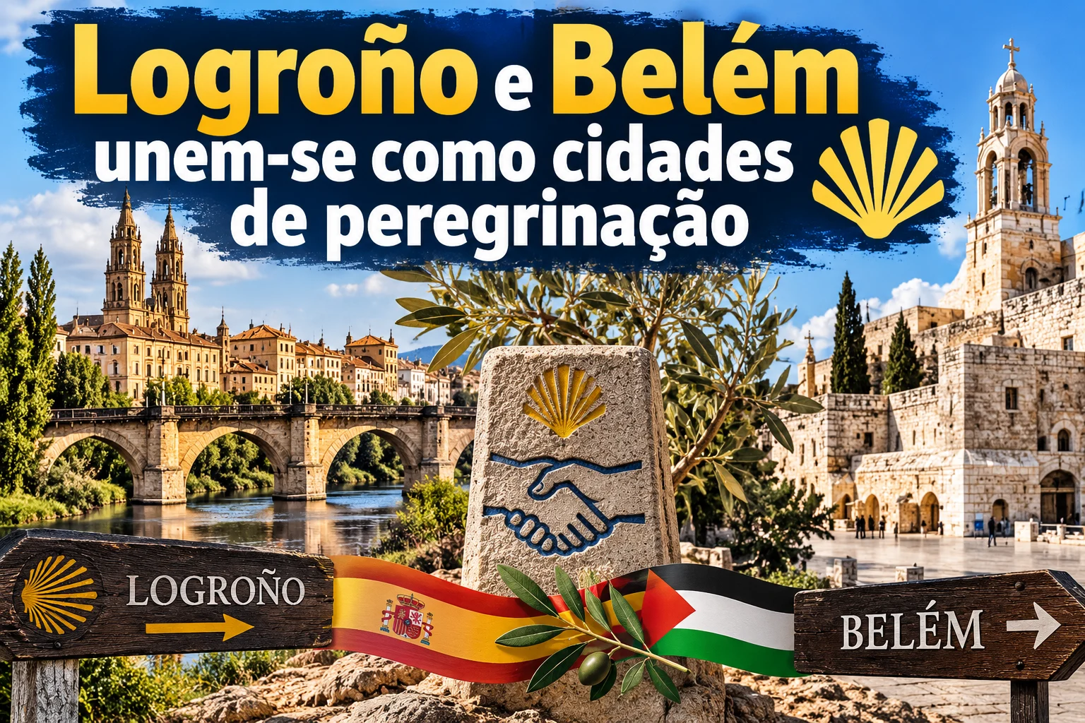 Logronyo i Belém unem-es com ciutats de peregrinação