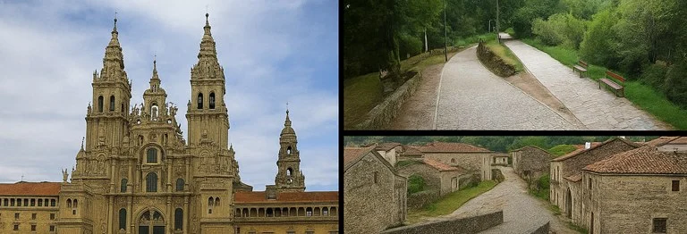 Webcams del Camino de Santiago: Catedral de Santiago y tramos del Camino
